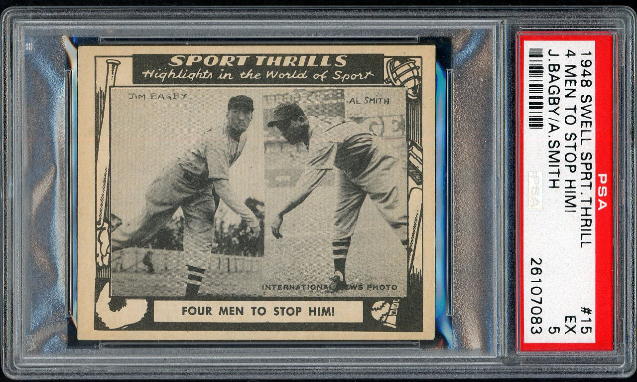 1948 Swell Sport Thrills #015 Joe DiMaggio Yankees PSA 5 EX 561868