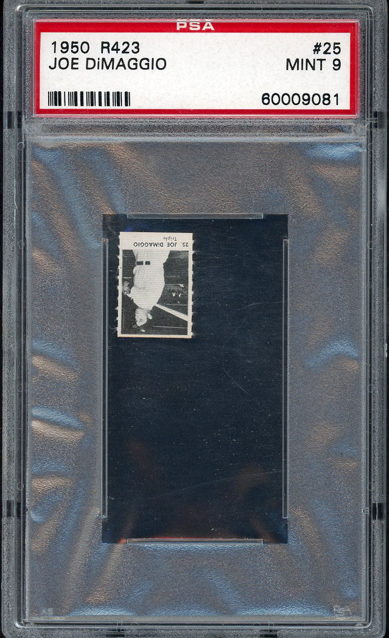 1950 R423 R 423 #025 Joe DiMaggio Yankees PSA 9 MINT 561869
