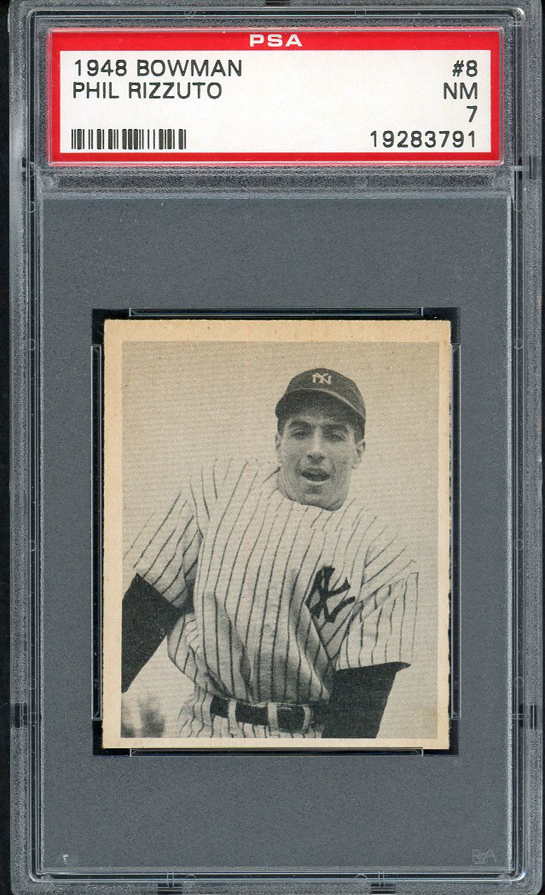 1948 Bowman Baseball #008 Phil Rizzuto Yankees PSA 7 NM 561882