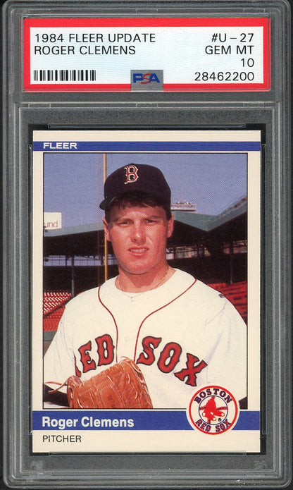 1984 Fleer Update #U27 Roger Clemens Red Sox PSA 10 GEM MINT 561883