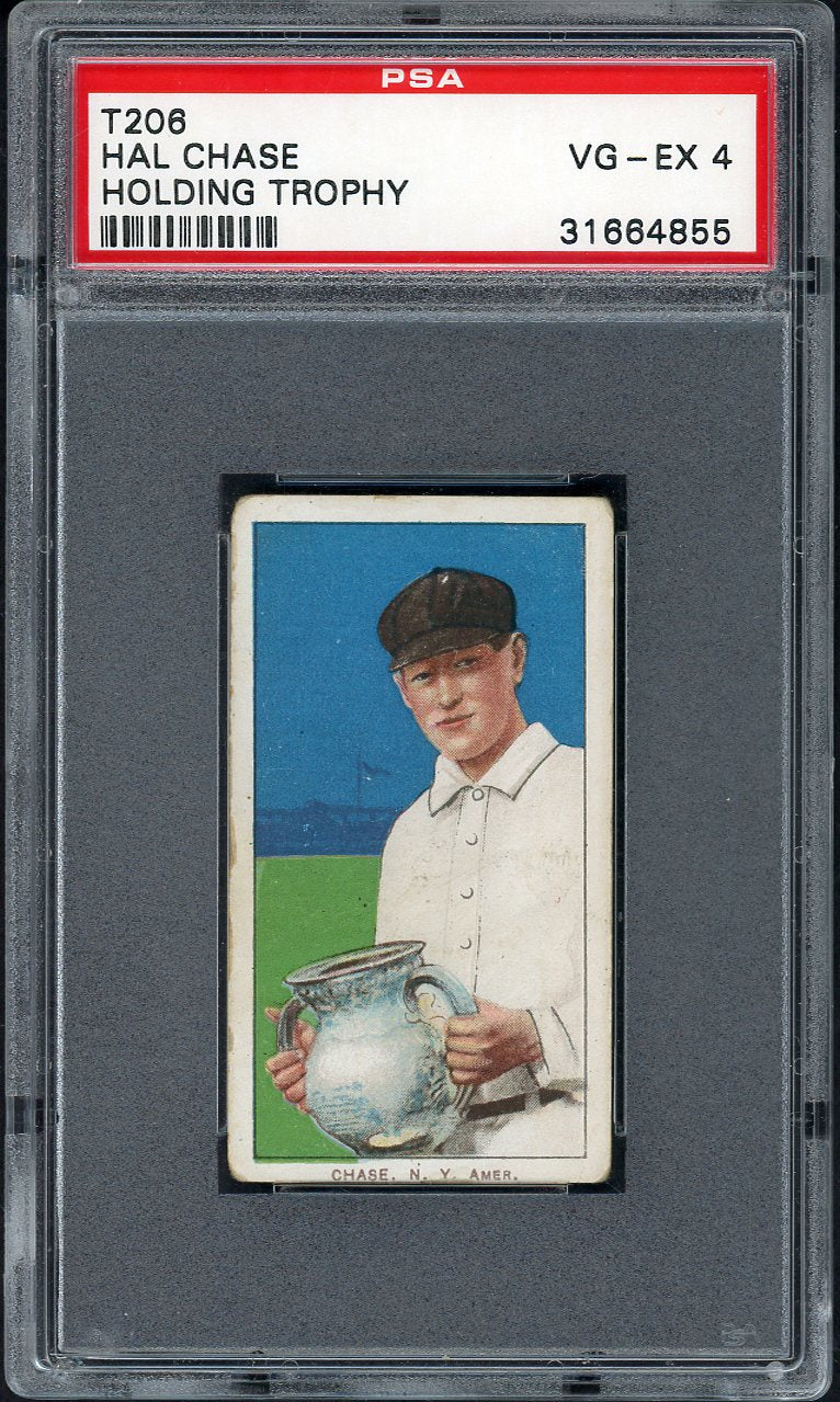 1909-11 T206 T 206 Hal Chase Yankees PSA 4 VG-EX 561887