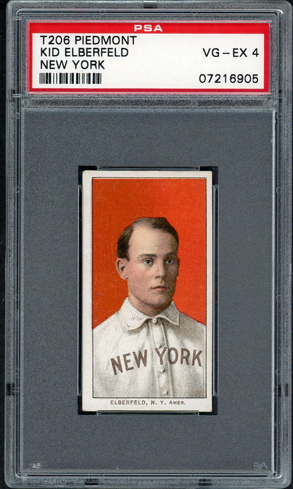 1909-11 T206 T 206 Kid Elberfeld Yankees PSA 4 VG-EX 561892