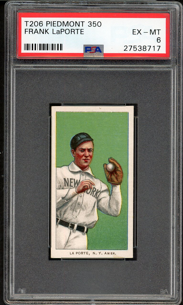 1909-11 T206 T 206 Frank Laporte Yankees PSA 6 EX-MT 561896