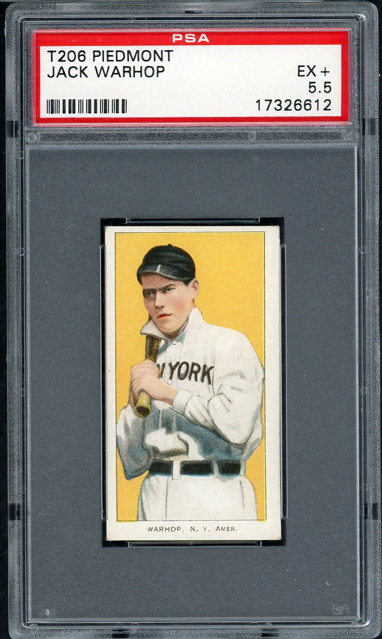 1909-11 T206 T 206 Jack Warhop Yankees PSA 5.5 EX+ 561900