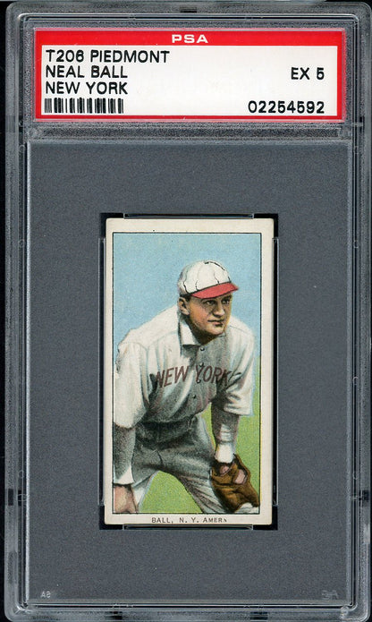1909-11 T206 T 206 Neal Ball Yankees PSA 5 EX 561903