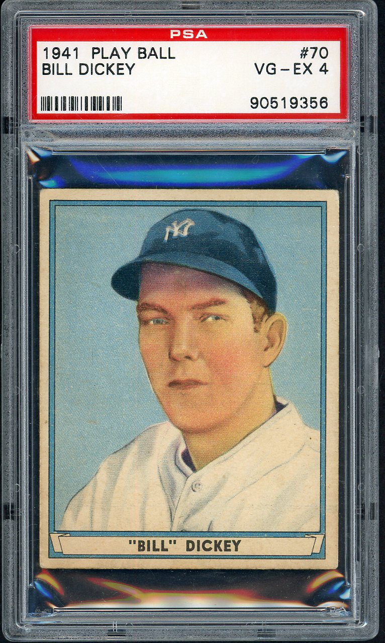 1941 Play Ball #070 Bill Dickey Yankees PSA 4 VG-EX 561904