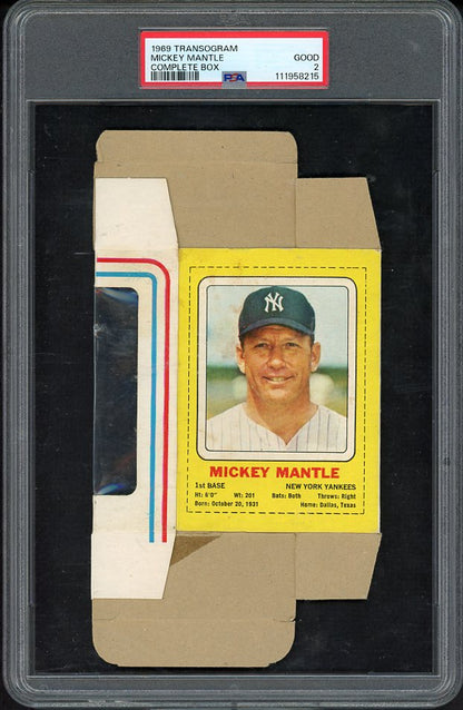 1969 Transogram Mickey Mantle PSA 2 GD Complete Box 561913