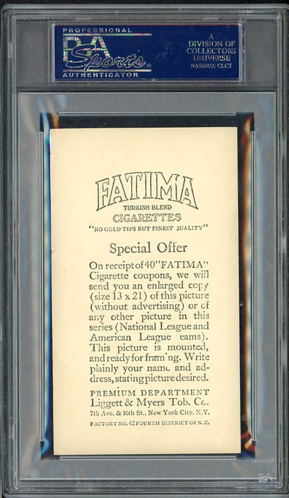 1913 T200 Fatima Boston Red Sox Team PSA 4 VG-EX 561916