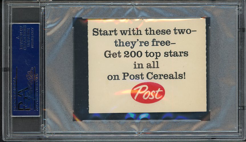1962 Post Baseball #005 Mickey Mantle Yankees PSA 8 NM/MT Ad 561918
