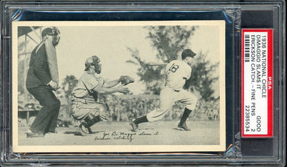 1936 R313 National Chicle Fine Pens Joe DiMaggio Yankees PSA 2 GD 561919
