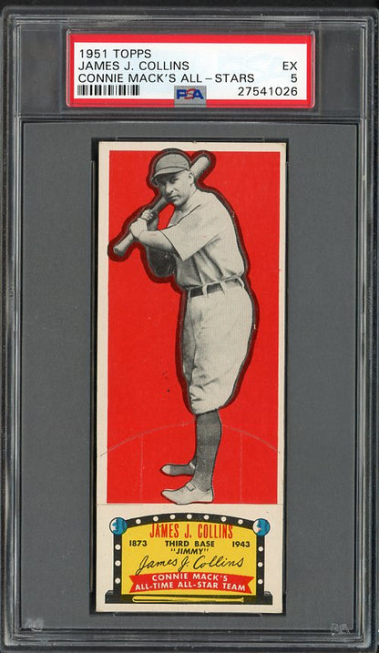 1951 Topps Connie Mack All Stars Jimmy Collins Red Sox PSA 5 EX 561923