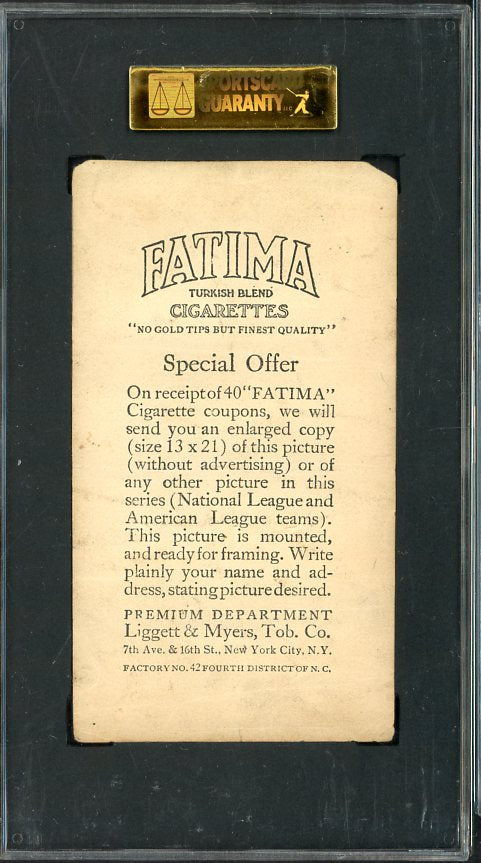 1913 T200 Fatima New York Giants Team SGC 1.5 FR 561930