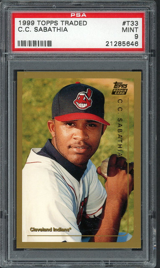 1999 Topps Traded #T33 C.C. Sabathia Indians PSA 9 MINT 561944