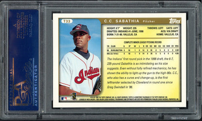 1999 Topps Traded #T33 C.C. Sabathia Indians PSA 9 MINT 561944
