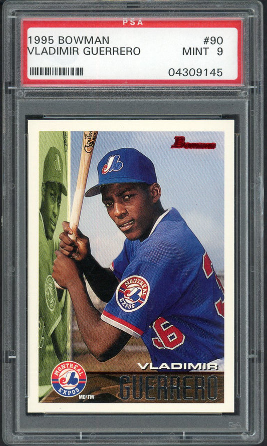 1995 Bowman #090 Vladimir Guerrero Expos PSA 9 MINT 561945