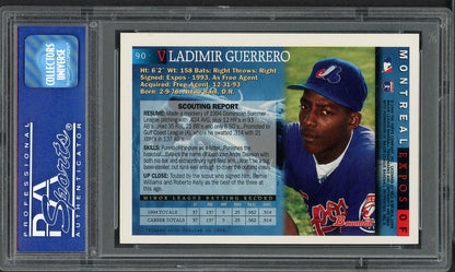 1995 Bowman #090 Vladimir Guerrero Expos PSA 9 MINT 561945