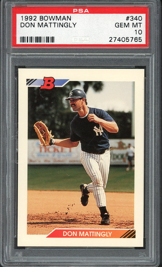 1992 Bowman #340 Don Mattingly Yankees PSA 10 GEM MINT 561946