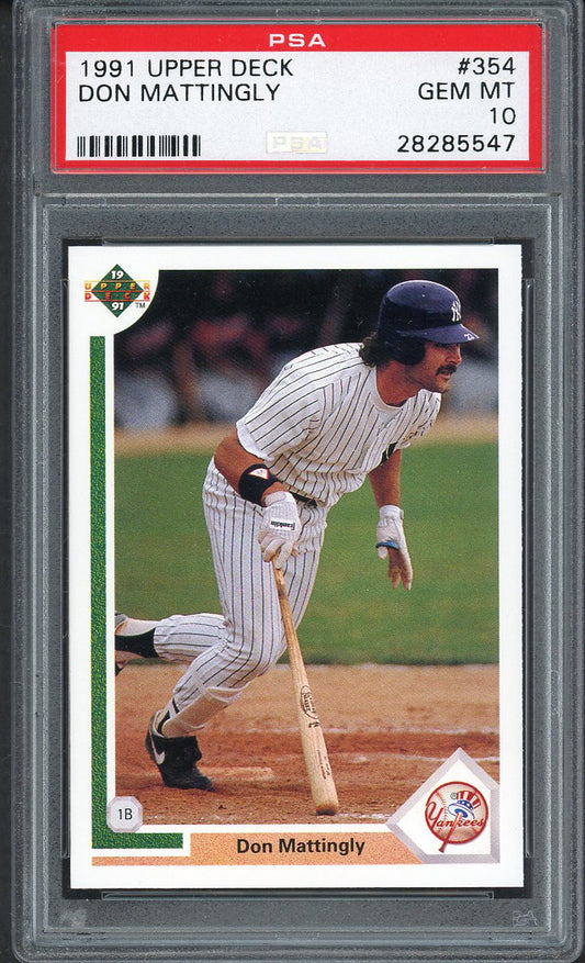 1991 Upper Deck #354 Don Mattingly Yankees PSA 10 GEM MINT 561947