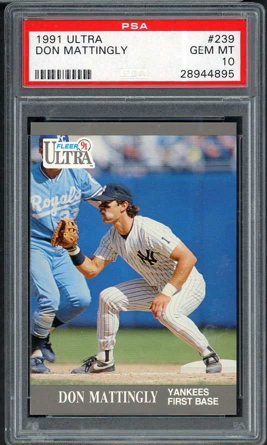 1991 Fleer Ultra #239 Don Mattingly Yankees PSA 10 GEM MINT 561949