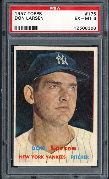 1957 Topps Baseball #175 Don Larsen Yankees PSA 6 EX-MT 561955