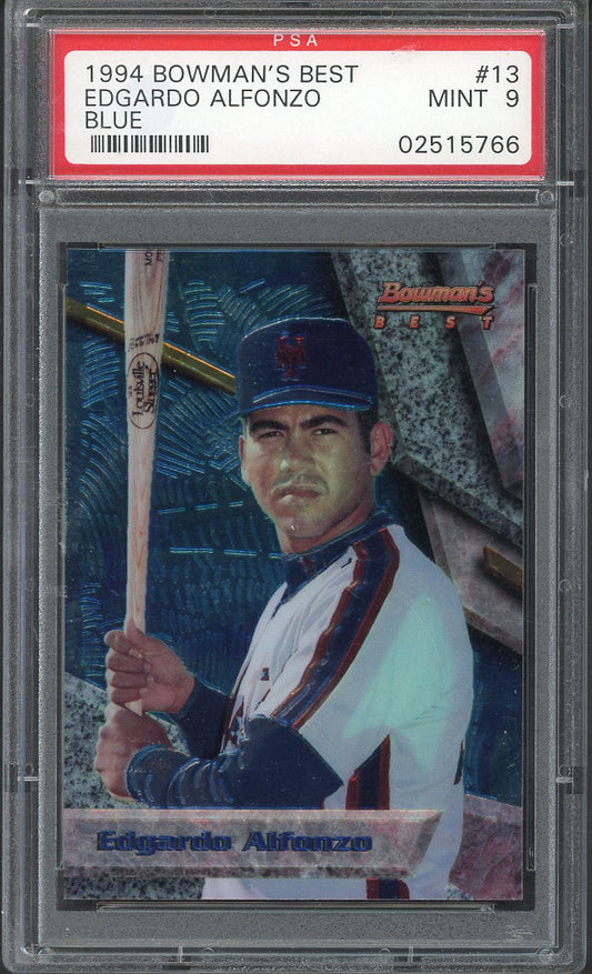 1994 Bowman Best #013 Edgardo Alfonso Mets PSA 9 MINT Blue 561978