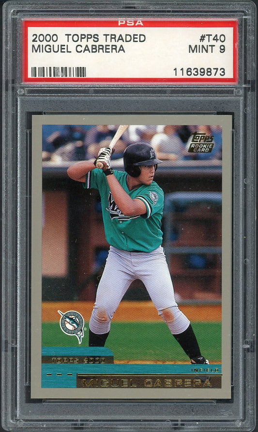 2000 Topps Traded #T40 Miguel Cabrera Marlins PSA 9 MINT 561980