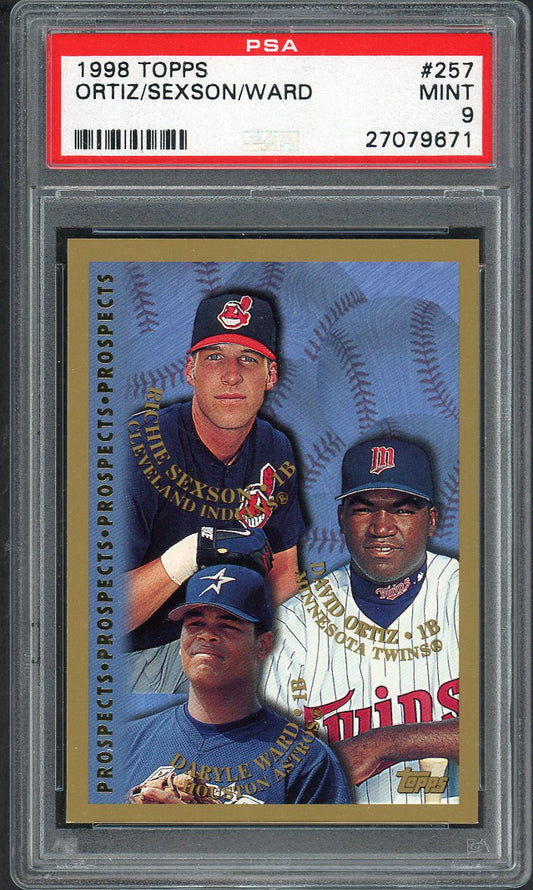 1998 Topps #257 David Ortiz Twins PSA 9 MINT 561981