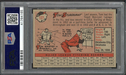 1958 Topps Baseball #127 Tom Sturdivant Yankees PSA 8 NM/MT 561996