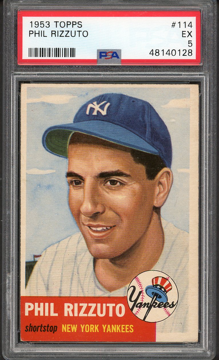 1953 Topps Baseball #114 Phil Rizzuto Yankees PSA 5 EX 562003