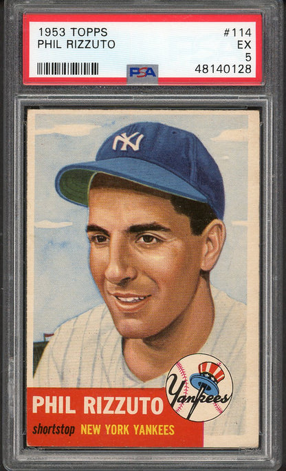 1953 Topps Baseball #114 Phil Rizzuto Yankees PSA 5 EX 562003