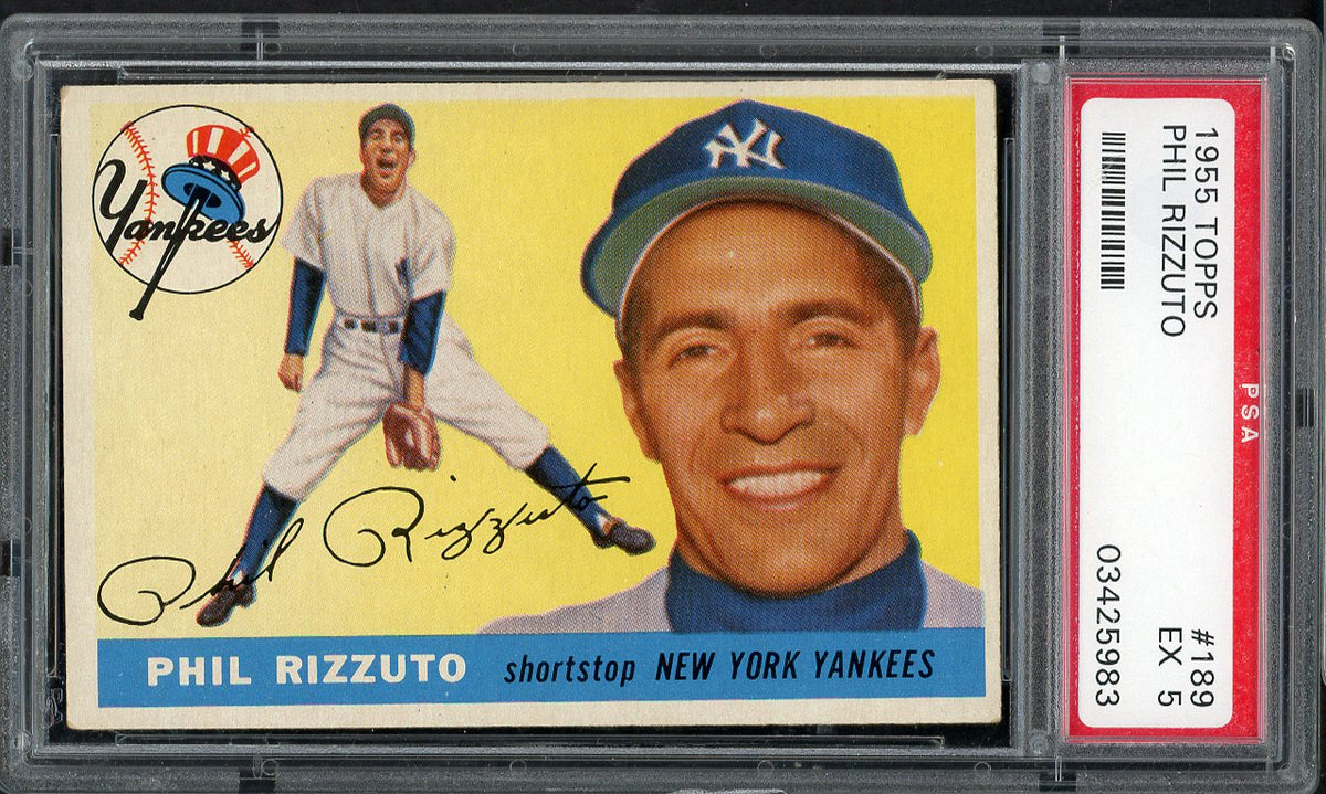 1955 Topps Baseball #189 Phil Rizzuto Yankees PSA 5 EX 562008