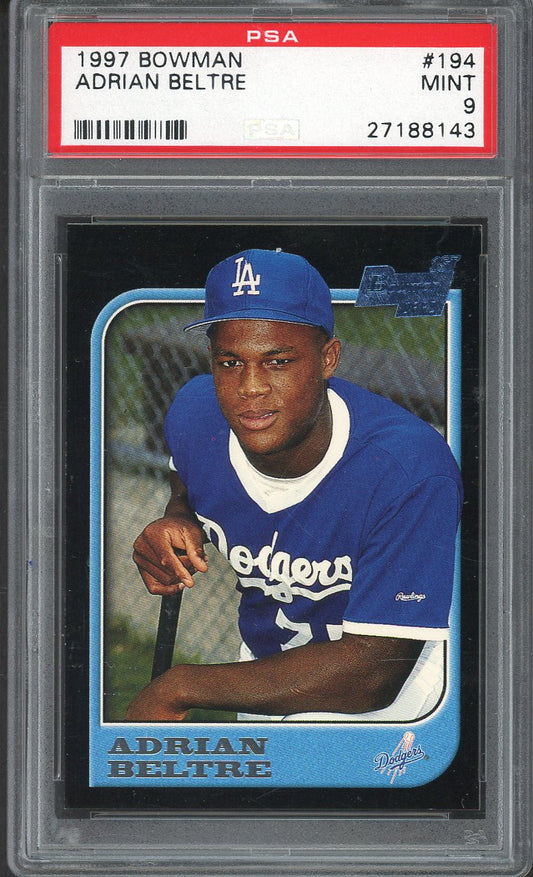 1997 Bowman #194 Adrian Beltre Dodgers PSA 9 MINT 562018
