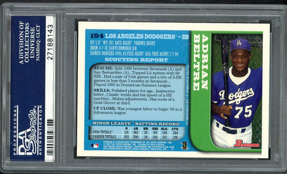 1997 Bowman #194 Adrian Beltre Dodgers PSA 9 MINT 562018