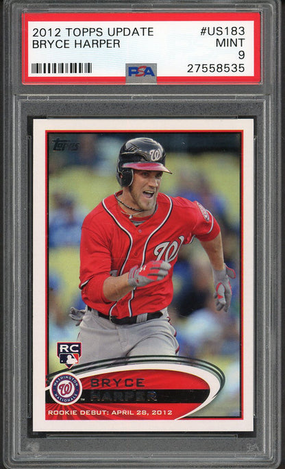 2012 Topps Update #US183 Bryce Harper Nationals PSA 9 MINT 562019