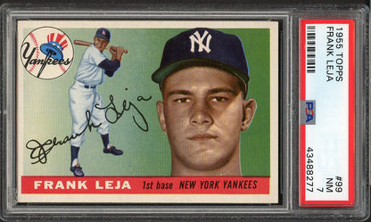 1955 Topps Baseball #099 Frank Leja Yankees PSA 7 NM 562032