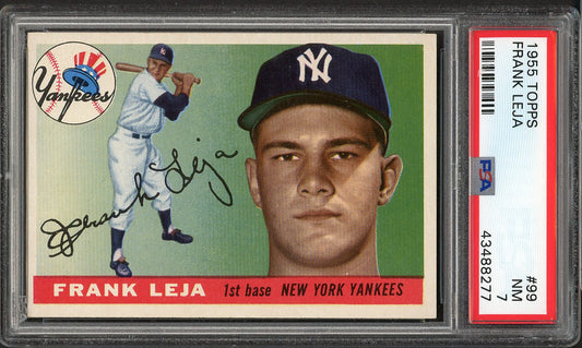 1955 Topps Baseball #099 Frank Leja Yankees PSA 7 NM 562032