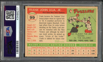 1955 Topps Baseball #099 Frank Leja Yankees PSA 7 NM 562032