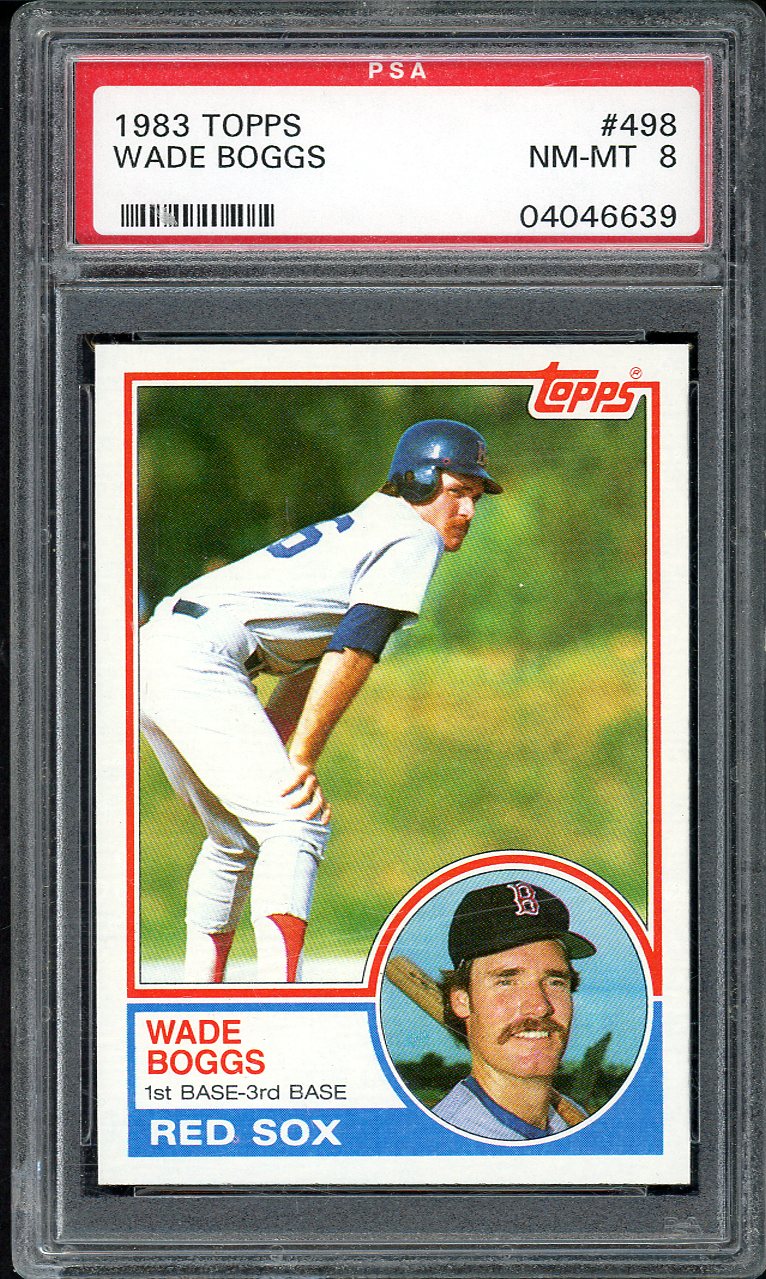 1983 Topps #498 Wade Boggs Red Sox PSA 8 NM/MT 562040