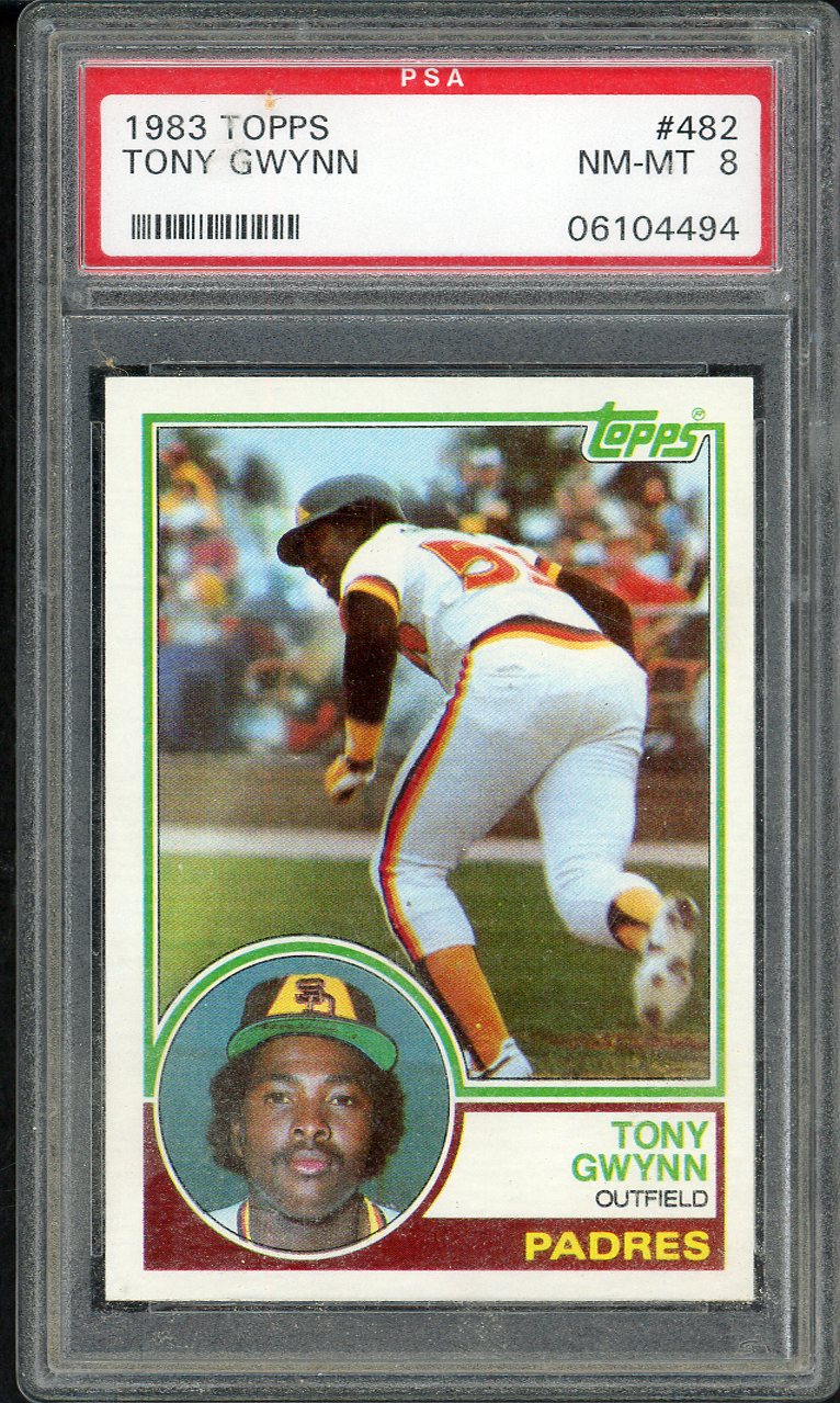 1983 Topps #482 Tony Gwynn Padres PSA 8 NM/MT 562041