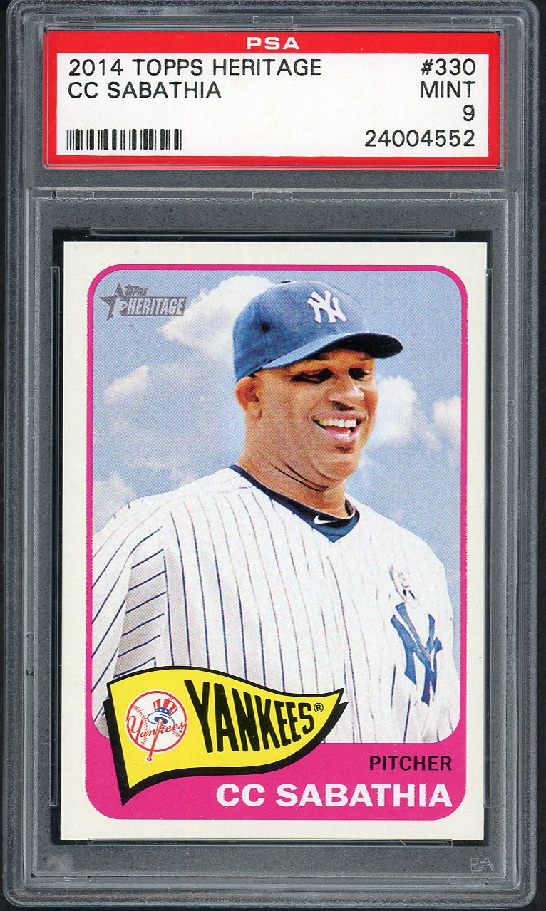 2014 Topps Heritage #330 C.C. Sabathia Yankees PSA 9 MINT 562049