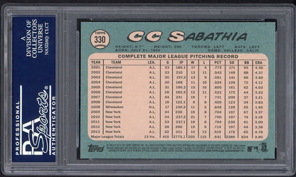 2014 Topps Heritage #330 C.C. Sabathia Yankees PSA 9 MINT 562049