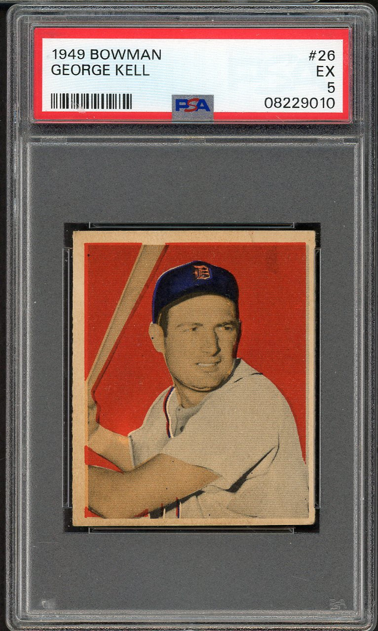 1949 Bowman Baseball #026 George Kell Tigers PSA 5 EX 562052