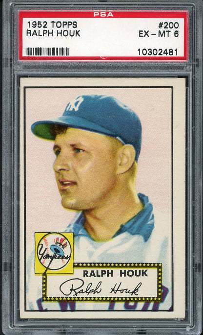 1952 Topps Baseball #200 Ralph Houk Yankees PSA 6 EX-MT 562058
