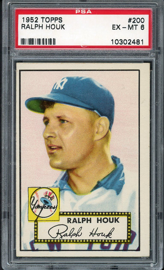 1952 Topps Baseball #200 Ralph Houk Yankees PSA 6 EX-MT 562058