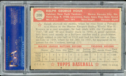 1952 Topps Baseball #200 Ralph Houk Yankees PSA 6 EX-MT 562058