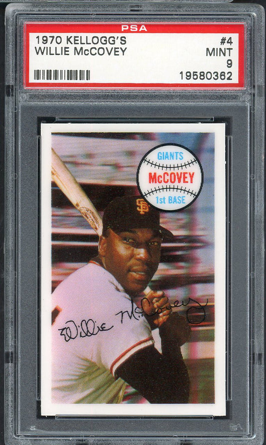 1970 Kelloggs Baseball #004 Willie McCovey Giants PSA 9 MINT 562065