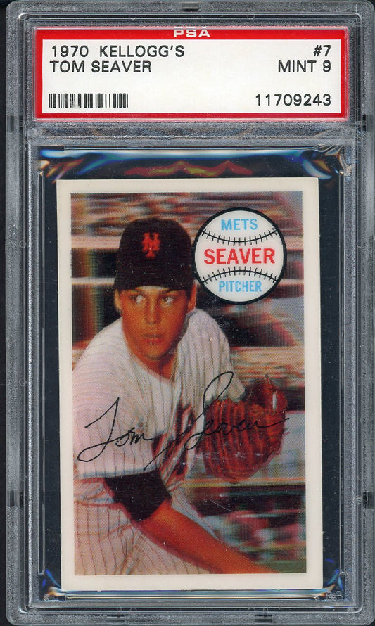 1970 Kelloggs Baseball #007 Tom Seaver Mets PSA 9 MINT 562068