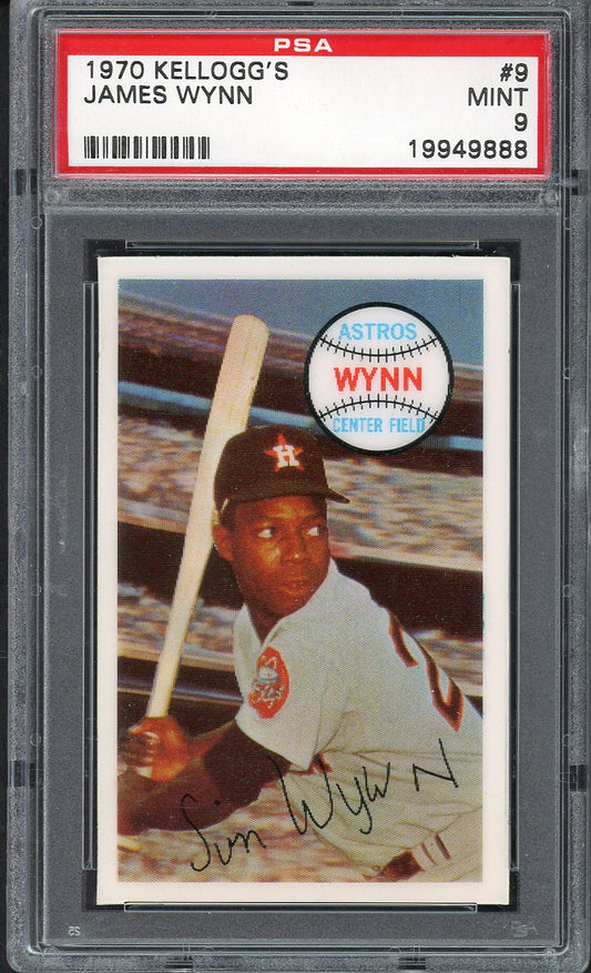 1970 Kelloggs Baseball #009 Jim Wynn Astros PSA 9 MINT 562070