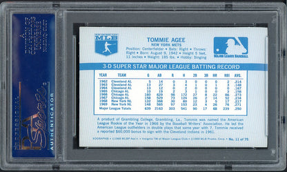1970 Kelloggs Baseball #011 Tommie Agee Mets PSA 9 MINT 562072