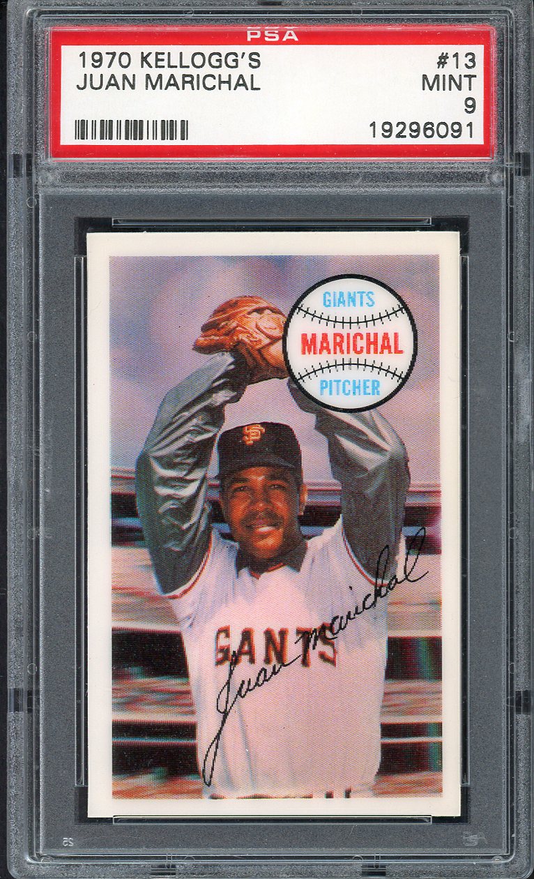1970 Kelloggs Baseball #013 Juan Marichal Giants PSA 9 MINT 562074